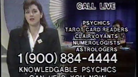1992 Live Psychic - Astrologers "Call now!" TV Commercial