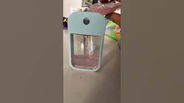 Filling up my hand sanitizer tubes ❤️🫧👌