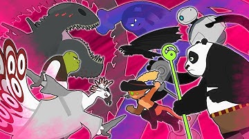 Dreamworks battle royale Part-2 ( Stick nodes pro animation  )