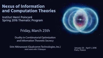 Duality in Combinatorial Optimization and Information Theoretic Secrecy