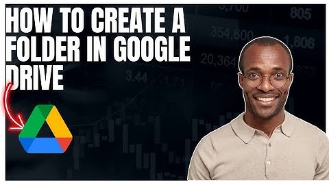 How to create a folder in Google Drive 