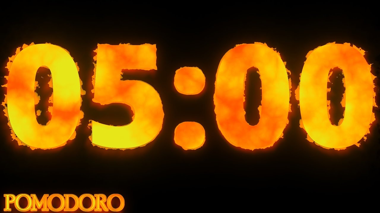 5 Minute Timer - Study - Work - Deep Focus - Countdown Timer - No Music ...