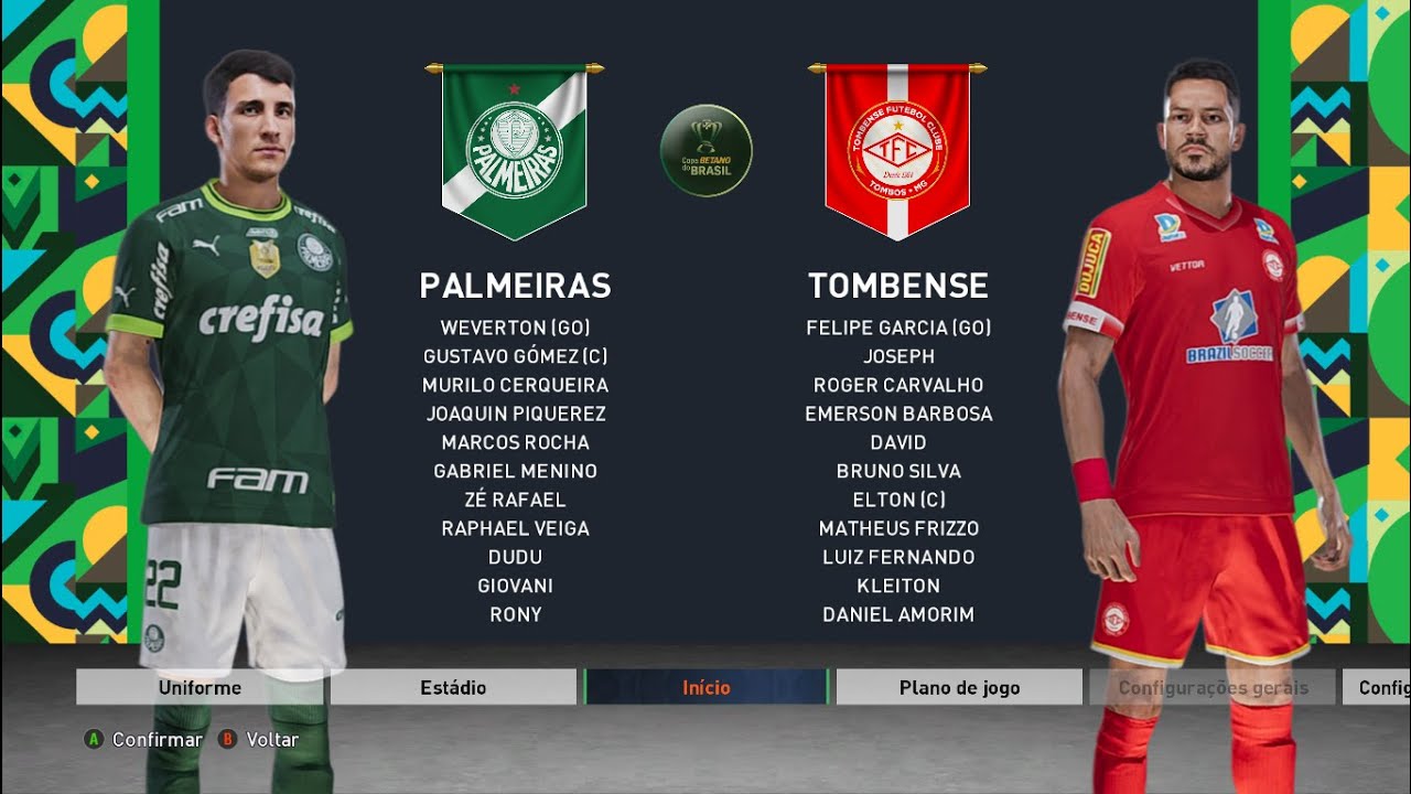 Palmeiras x Tombense - 3ª. Fase Copa do Brasil 2023 - YouTube