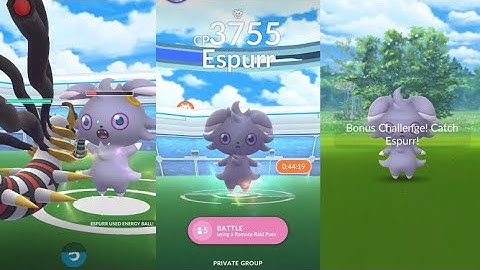 NEW ESPURR RAID IN POKEMON GO! GEN 6