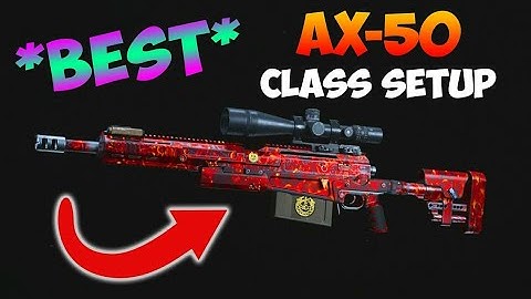 The new overpowered AX50 class setup in warzone!
