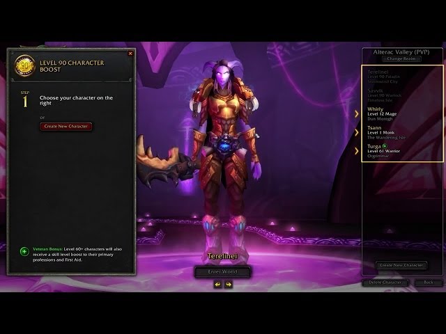 Subida de personaje hasta el nivel 70 mejorada - World of Warcraft