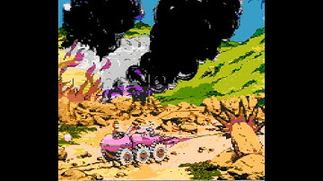 ATARI XL / XE += MOON PATROL ( TITLE VERSION ) FULL GAME