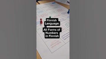 FINNISH LANGUAGE journey: All forms of numbers in Finnish