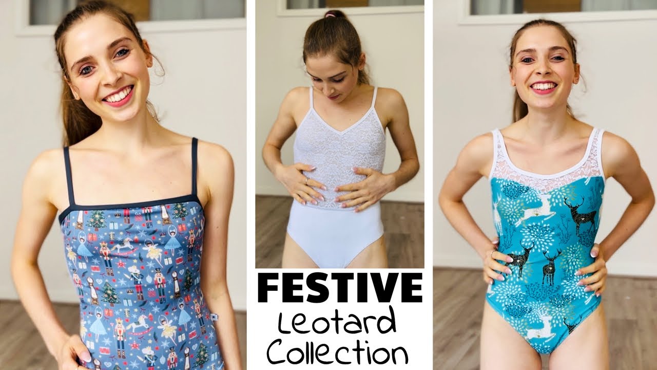 My FESTIVE/CHRISTMAS Leotard Collection *TRY ON HAUL* YouTube