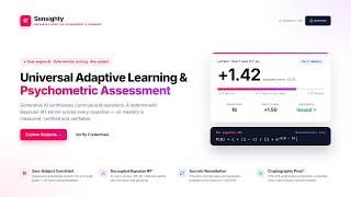 Sensighty Demo | Universal Adaptive Assessment & AI-Powered Personalised Learning
