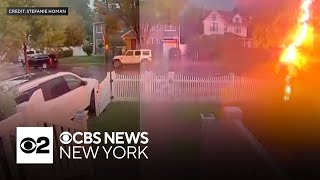 Video shows man get struck by lightning on Staten Island