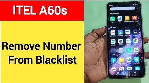 How to remove number from blacklist, Itel A60s me call block kaise karen