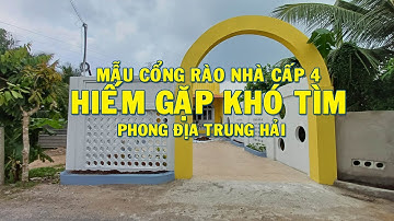CHIA SẼ MẪU CỔNG RÀO NHÀ CẤP 4 HIẾM GẶP KHÓ TÌM THEO PHONG CÁCH ĐỊA TRUNG HẢI