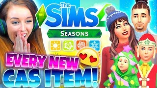 🌸☀️🍂❄️THE SIMS 4 SEASONS - *ALL* NEW CAS ITEMS!🌸☀️🍂❄️
