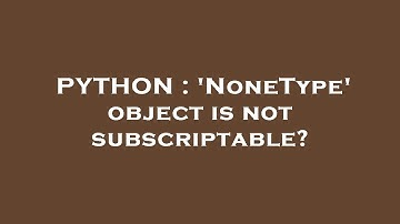 PYTHON : 