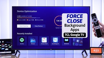 TCL Google TV: How to Close Background Running Apps!