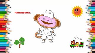 Coloring Baby Tv Oliver | Kids Cartoons | Learn Colors