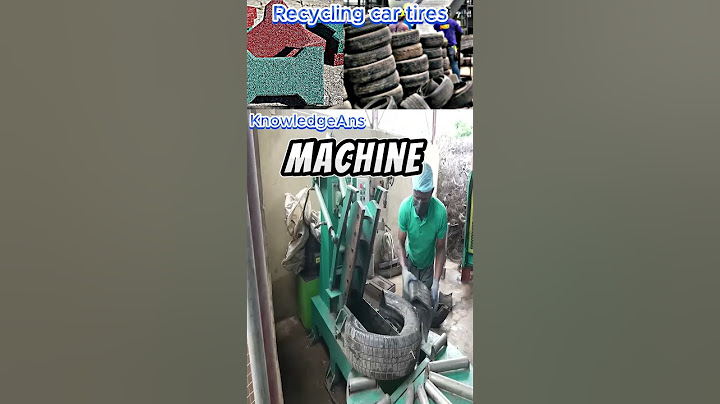 Making paving blocks from car tires