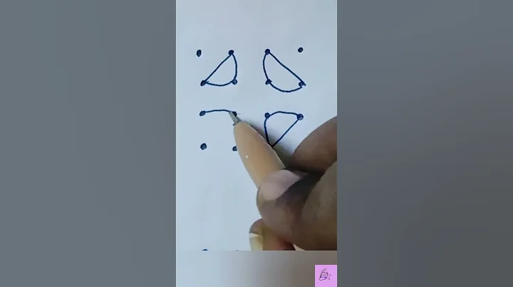 4x4 dots small rangoli #dailykolam #youtubeshorts #trending #muggulu #smallrangoli