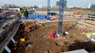 Residential Development Brentford Lock West - Construction Time Lapse - January 2017