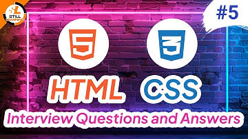 HTML CSS Interview Questions and Answers Part 5