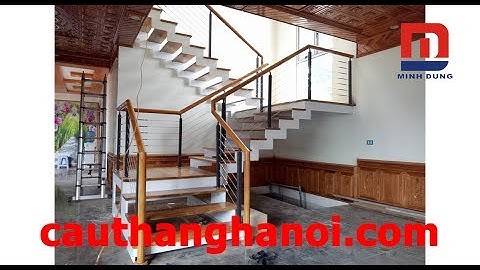 Cầu thang dây cáp - Mẫu cầu thang xương cá dây cáp đẹp thi công tại Hà Nội