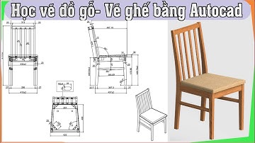 Chair design in autocad | Vẽ ghế 3d autocad - P1  | học vẽ đồ gỗ | học vẽ nội thất | 3D Modeling