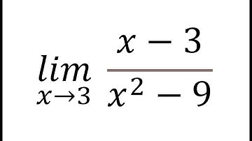 limit of (x-3)/(x^2-9) as x approaches 3 | L