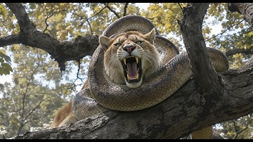 Brave Heroes Save Mother Mountain Lion from Giant Python’s Terrifying Attack 🐍