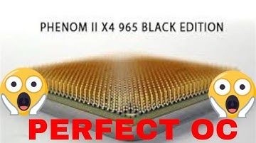 Overclock Phenom ll x4  965 BE to 4.2 GHZ