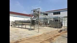 Installation of 300-500 birds per hour chicken slaughtering line