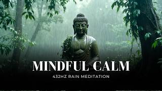 MINDFUL CALM | 432Hz Rain Meditation for Inner Balance