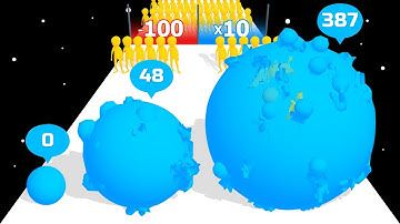 ROLL CROWD 3D: Level Up Balls, ASMR Gameplay (Max Level, Part 3)