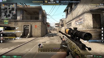 CSGO: No Scope Headshot with AWP across map on Dust II