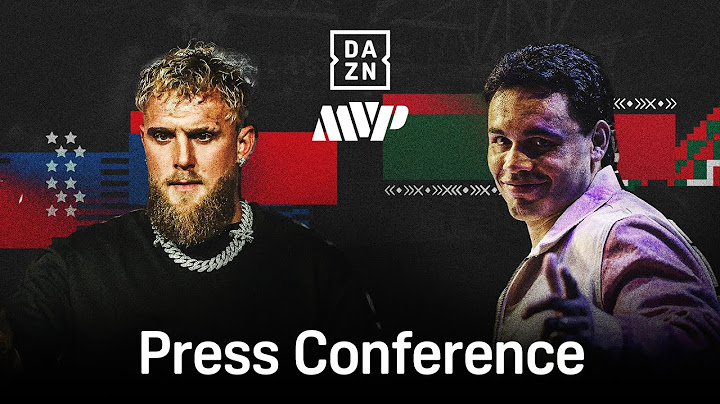 JAKE PAUL VS. JULIO CESAR CHAVEZ JR PRESS CONFERENCE LIVESTREAM