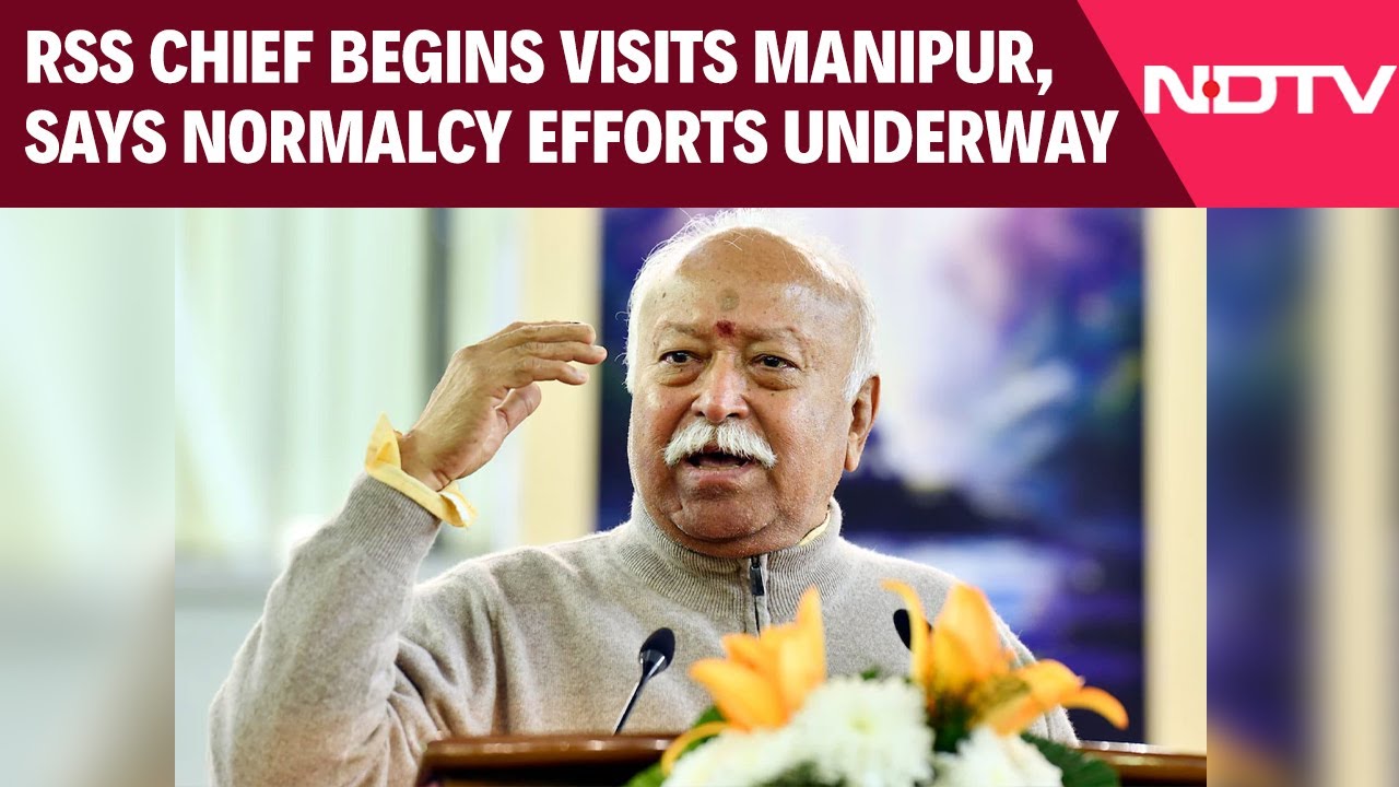 Mohan Bhagwat In Manipur | RSS Chief Begins 3-Day Manipur Visit, Says Normalcy Efforts Underway