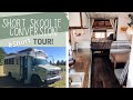 Short Tour of our Short Budget Skoolie Conversion #shorts #HealthyTrails #SkoolieTour