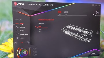 How to Control RGB lights? RAM, GPU (GTX 1070), MSI B350 PC MATE, Mystic Light, Music control
