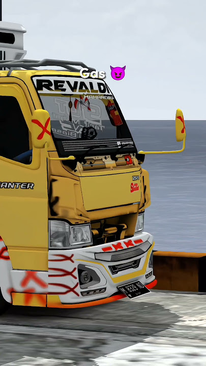 MOD TRUCK CANTER WAHYU ABADI 02 BUSSID || MOD BUSSID TERBARU #cinematicbussidterbaru #shorts