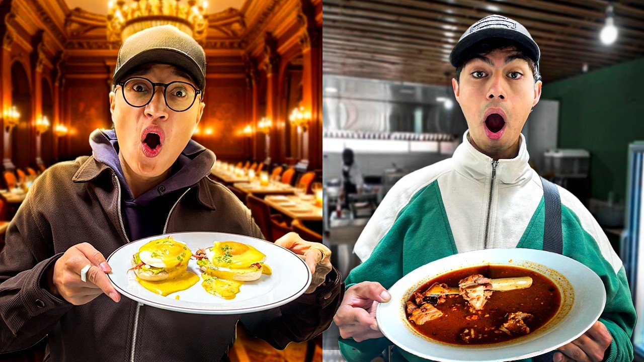 Desayuno de lujo VS barato | Más de $100.000 pesos