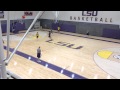 Lsu hoops runs the 3man weave on the first day of practice