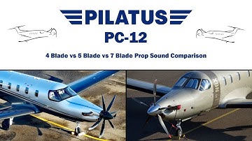 4 Blade VS 5 Blade VS 7 Blade Prop Pilatus PC-12 Sound Comparison #shorts #music #youtubeshorts