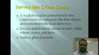 Unit 4.1a Crime Scene Invesigation Overview (part one)