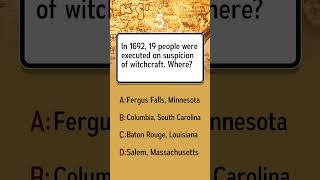 Where were 19 people executed in 1692 on suspicion of witchcraft?