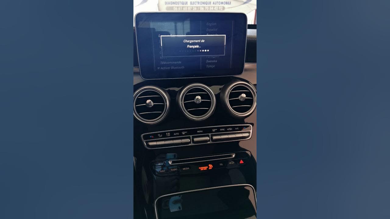 change language mercedes w205 YouTube