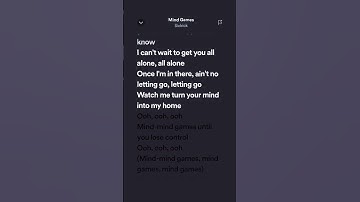 Thumbnail of Sickick - Mind Games lyric