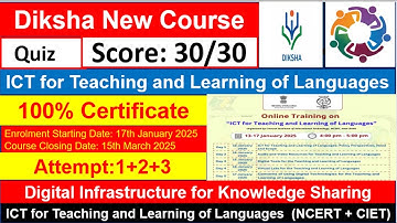 ICT for Teaching and Learning of Languages CIET NCERT Training Quiz Answers #cietncerttraining