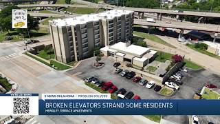 STRANDED: Broken elevator at Tulsa apartment impacts disabled, elderly