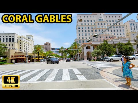 Coral Gables Florida - Driving Through