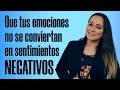 Que tus emociones negativas no se conviertan en sentimientos| no más sentimientos dañinos